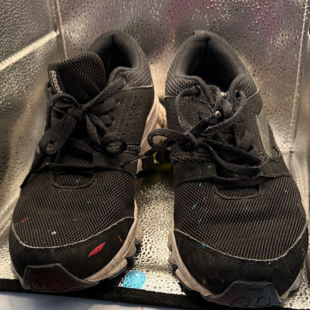 Reebok Black and Gray Athletic Shoes